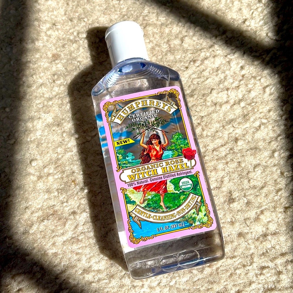 Humphrey’s Certified Organic Rose Witch Hazel, unopened, 8 fluid ounces